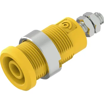 Krokosvorka Electro PJP 3265-C-CD1-J bezpečnostní laboratorní zásuvka žlutá 1 ks