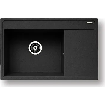 Nerezový dřez Pyragranitový dřez CAMEA 1B 1D LH (79x50) black