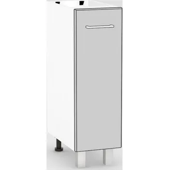Kuchyňská skříňka Spodní kuchyňská skříňka REA ALFA KDV-25-72- s výsuvným košem, BÍLÁ