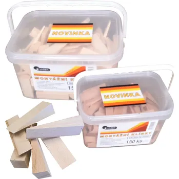 Sada nářadí VAŠEK Klínky montážní dřevěné (vědro) | 80x25x10-3 mm 1bal/150ks - Z1090225