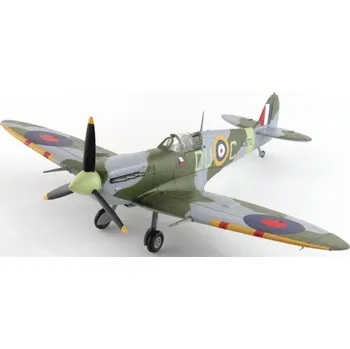 Plastikový model HobbyMaster - Supermarine Spitfire Mk.V, RAF, 312. československá stíhací peruť, Wg. Cdr. František Peřina, Anglie, jaro 1942, 1/48