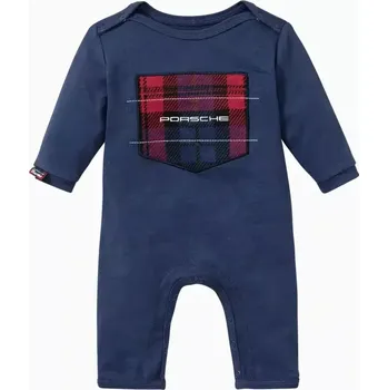 PORSCHE Baby romper Turbo No. 1 Dětské dupačky pro nejmenší fanoušky modrá (Zapínání na knoflíky)