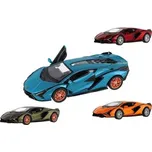 Auto Kinsmart Lamborghini Sián FKP 37 kov/plast 13cm 4 barvy na zpětné natažení