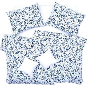 Povlečení SCANquilt povlečení KLASIK brianna bílomodrá 140 x 200/70 x 90 cm