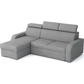 Sedací souprava Falco Rohová sedací souprava Norway UNI OTO-2F, rozkládací s úložným prostorem, světle šedá Crown 17