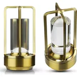 Interlook HJA27 | LED stolní lampa s vestavěnou baterií 2000mAh a dotykovým panelem | 3 barvy světla, stmívatelná | Zlatá