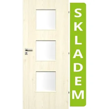 Interiérové dveře VILEN DOOR Interiérové dveře Deni 3/3 - Modřín sibiřský 80/197 cm