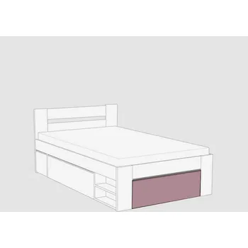 Postel Čelo k posteli REA KIRA 120x200, čílko 2, PLUM