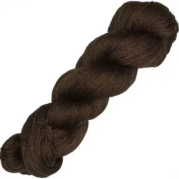 Příze Symfonie Yarns Terra Uni SS2005 Čokoládová (Ručně barvená příze Terra Uni 2005 Cocoa bean)