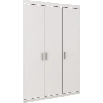 Šatní skříň EVERLY 3D - skříň BEZ NÁDSTAVCE Bílá (ELENA WH03) "LP" (K150-Z)