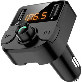 FM transmitter Interlook BC36B-Černá | Multifunkční FM vysílač do auta | 3v1 Černý