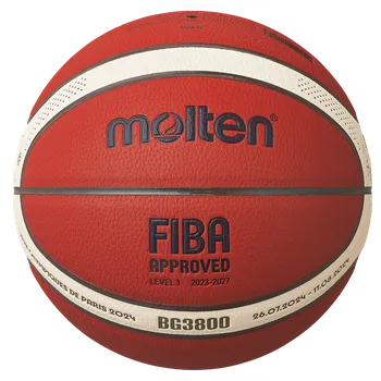 Fotbalový míč Míč Molten BG3800-2-S4F Basketball b7g3800-2-s4f Velikost 7