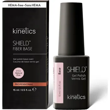 Lak na nehty Kinetics SHIELD Fiber Base #902 Natural Pink 15 ml