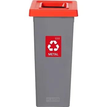 Odpadkový koš Igotrend, 719004 Koš na tříděný odpad 53 l, FIT BIN šedo/červený