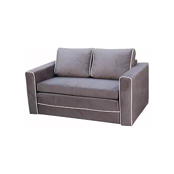 Pohovka PRESTO pohovka , látka Šedohnědá Fancy 20/paspule 06 (FE) - kolekce "E"(K250-S)