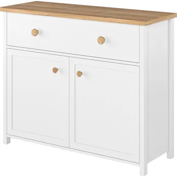 Komoda Komoda TOJAVA 05, dub nash/bílá