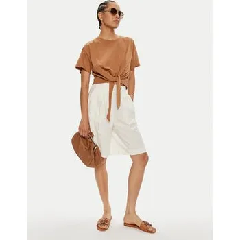 Pánské kraťasy ViCOLO Bermudy TB1568 Écru Regular Fit XS