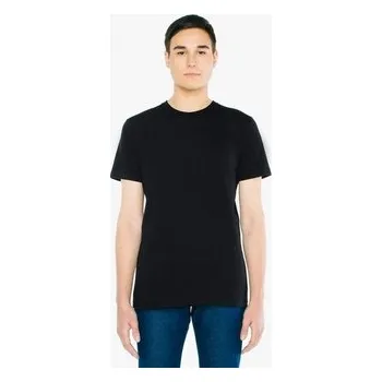 Pánské tričko Triko American Apparel Fine Jersey - černé, M