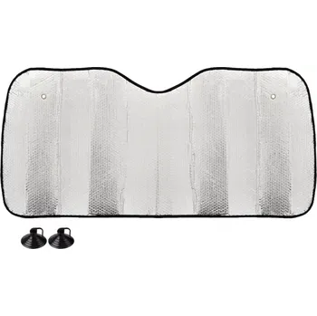 Stínítko do auta Clona protisluneční stříbrná - 150x80 cm (01533)