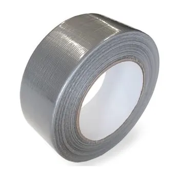 Lepicí páska CleverPack Lepicí textilní páska LDPE Duct tape STŘÍBRNÁ 48mm x 50m