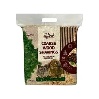 Podestýlka pro hlodavce Hobliny hrubá podestýlka se šiškami LIMARA 50l/2kg