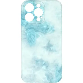 Pouzdro na mobilní telefon Kryt Světle modrý mramor pro iPhone 15 Pro Max
