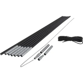 Sada na opravu stanových tyčí Crossroad TENT POLES 8,5MM UNI Černá, Stříbrná
