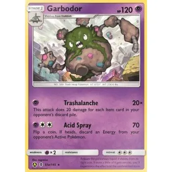 Karetní hra Pokémon GRI 051a/145 Garbodor - Guardians Rising Stav: Near Mint, Verze: HOLO