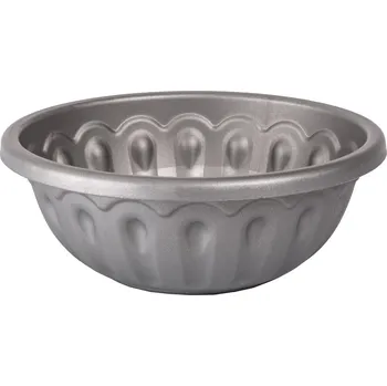 Obal na květináč Žardina Lea - stříbrná 18 cm