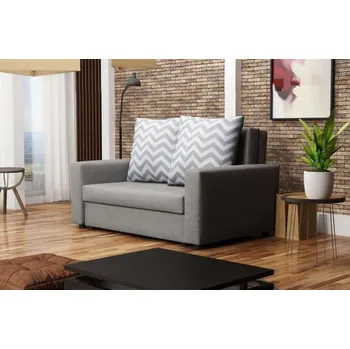 Křeslo Falco Rozkládací křeslo ELIS šedá/Malmo 90/Zigzak popel