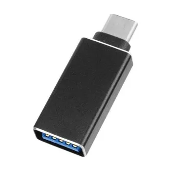 Adaptér USB OTG na USB C (SHORT), barva černá