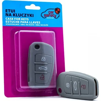 Autoklíč Silikonový obal na klíče AUDI A3 II/III 8P_/8V_ (2003-2020) (Gr)