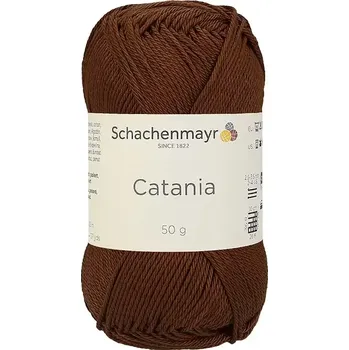 Příze Schachenmayr Catania 157 Hnědá (Bavlněná příze Catania 157 Marone)