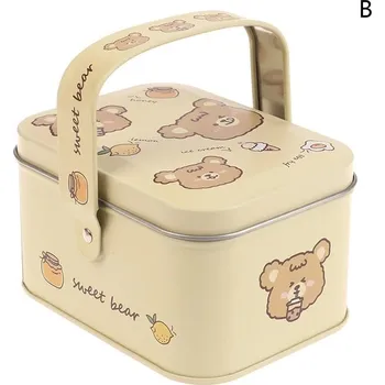 Dárková krabička Retro plechová krabička na cukroví nebo šperky - B