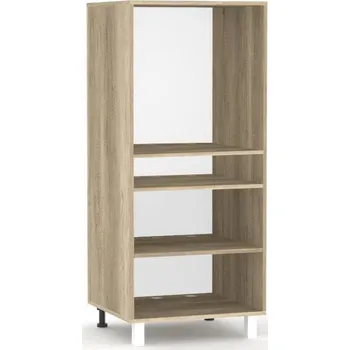 Šatní skříň Vysoká skříň REA ALFA KSO-60-130 pro vestavnou troubu, DUB CANYON