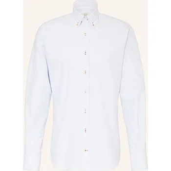 Pánská košile du4 Pánská Krojová Košile Win Slim Fit, tmavě modrá / bílá, 40