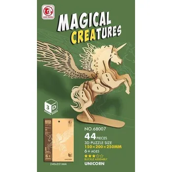 Dřevěná hračka Drewniane klocki 3D 44el