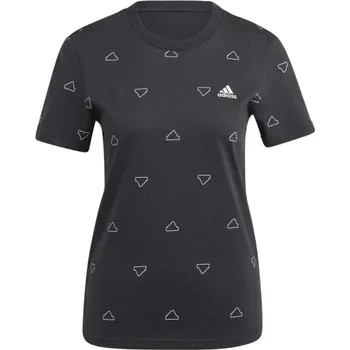 Dámské tričko Dámské triko adidas ESSENTIALS MONOGRAM SLIM GRAPHIC TEE S Černá, Bílá