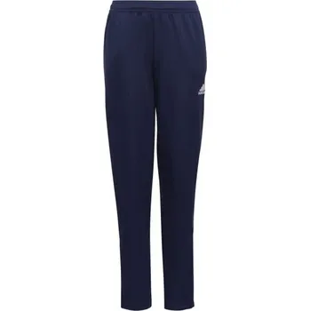 Juniorské fotbalové tepláky adidas ENTRADA 22 PANTS 128 Tmavě modrá, Bílá