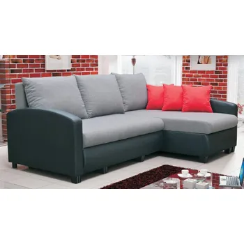 Sedací souprava Rohová sedací souprava RAMONE, rozkládací s úložným prostorem, výběr barev