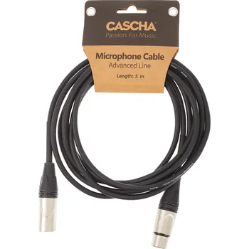 Audio kabel Cascha Advanced Line Mic Cable Black 3m + prodloužená záruka 3 roky
