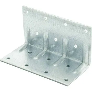 Tesařské kování Konstrukční úhelník bez otvorů s výztuží pravidelný 50x70 (TK-81U12)