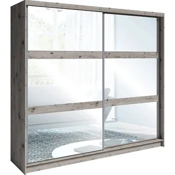 Šatní skříň Šatní skříň TOGOS se zrcadlem, dub Welington