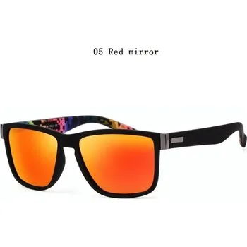 Pánské polarizační sluneční brýle UV400 s luxusním designem - 05 Červené zrcátko