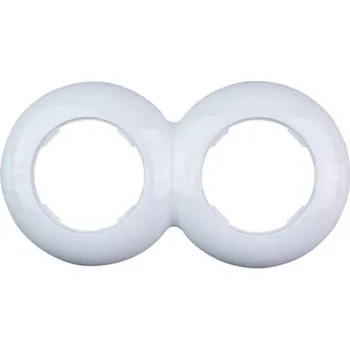 LF1202W dvojrámeček bílá LOFT plastový