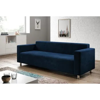 Pohovka Trojmístná pohovka HALLE látka Kronos 09, modrá