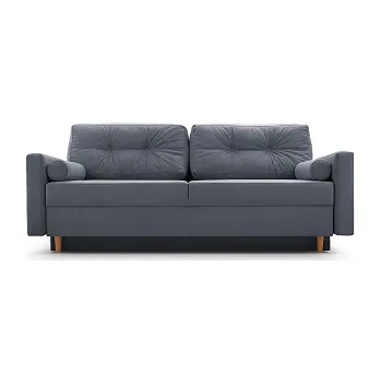 Pohovka PALIO - rozkládací pohovka, látka TMAVĚ ŠEDÁ Queens 23-vzor D,(Pastella=3balíky) (IZ) (K250)