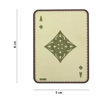 Nášivka Gumová nášivka 101 Inc Ace of Diamonds - coyote