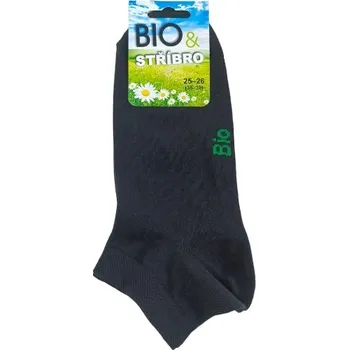 Dámské ponožky Zdravotní nízké ponožky s jemným lemem a vysokým obsahem bavlny - barva černá 35-37