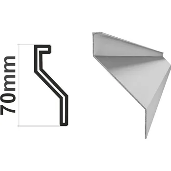 Příslušenství pro plot Pozinkovaná plotová lamela ve tvaru Z, pro profil S, půdorys S2, délka 4 m